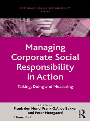 cover image of Managing Corporate Social Responsibility in Action